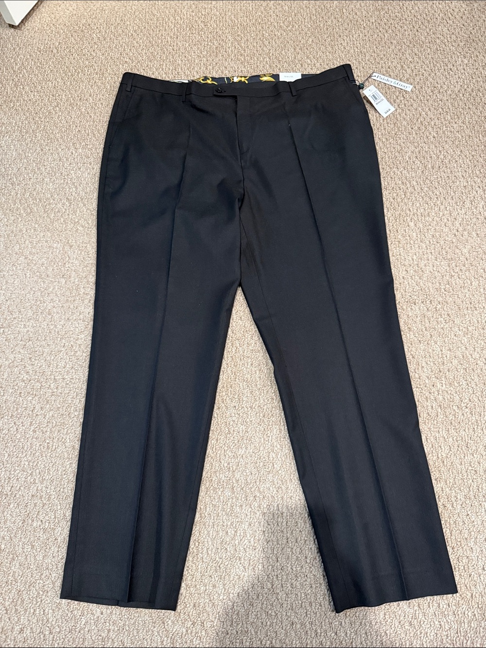 Paisley & Gray Men's Black Dress Pants